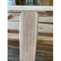 Gartenholz, Rückenlehne für Sitzbank, Lärche, gehobelt, Ecken abgerundet, unbehandelt, 100x30x2,5 cm